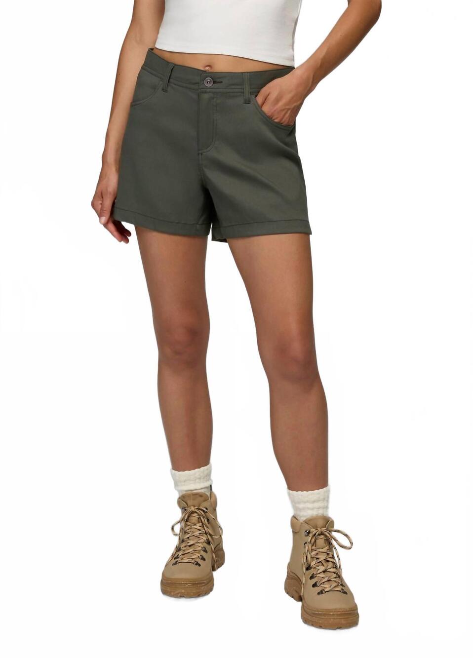 NEW PRANA stretch zion halle short in spruce